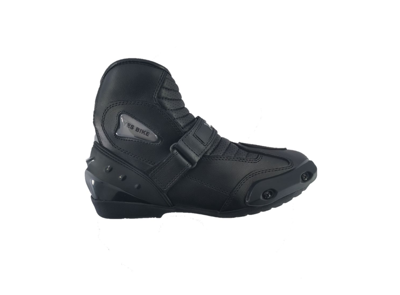 Biker Yes Bike Leather Shoe Black 003