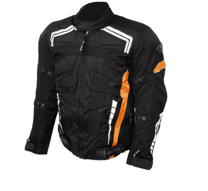 Yes Bike Textile Motorcycle Riding Jacket Orange