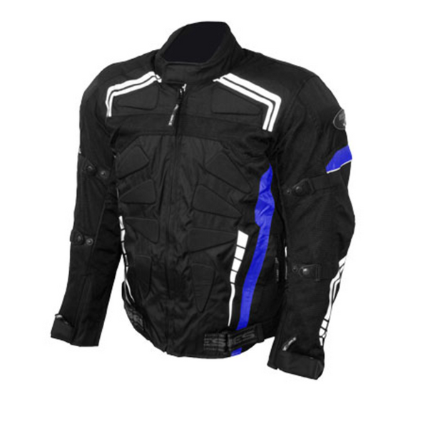 Yes Bike Textile Motorcycle Riding Jacket Blue