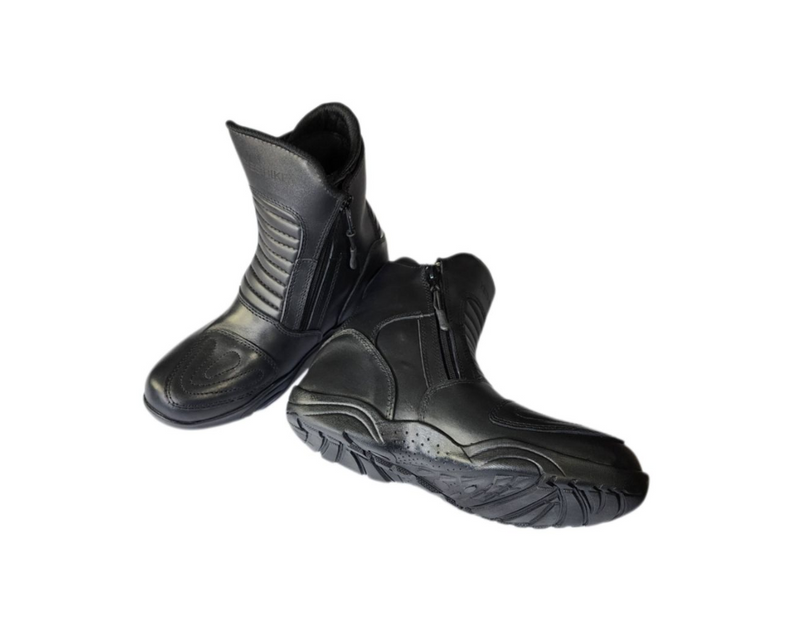 Yes Bike Double Zip Biker Boots