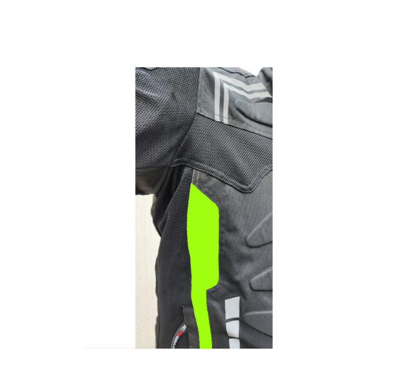 Yes Bike Textile Motorcycle Riding Jacket Green
