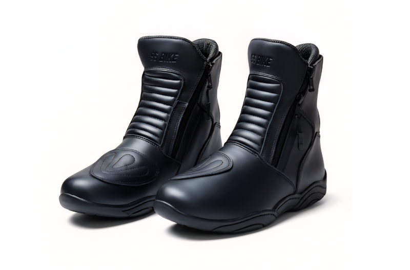 Yes Bike Double Zip Biker Boots