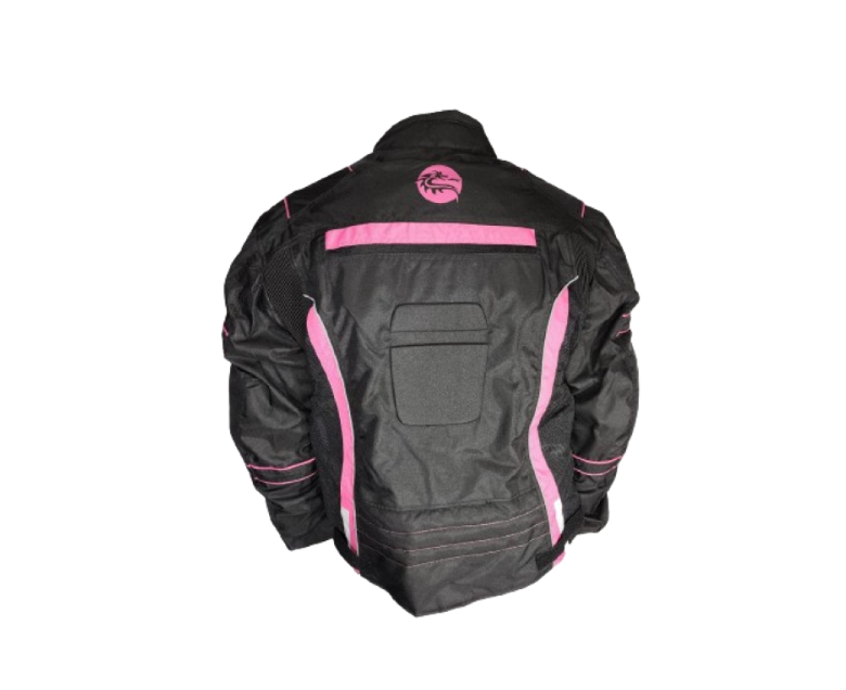 Yes Bike Textile Motorcycle Riding Ladies Jacket Pink