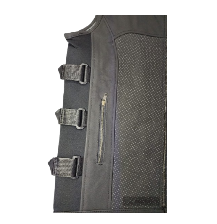 Matt Finish Leather Turbo Waistcoat