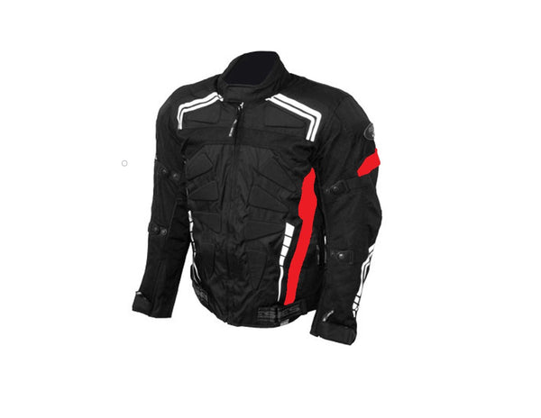 Yes Bike Textile Motorcycle Riding Jacket Red
