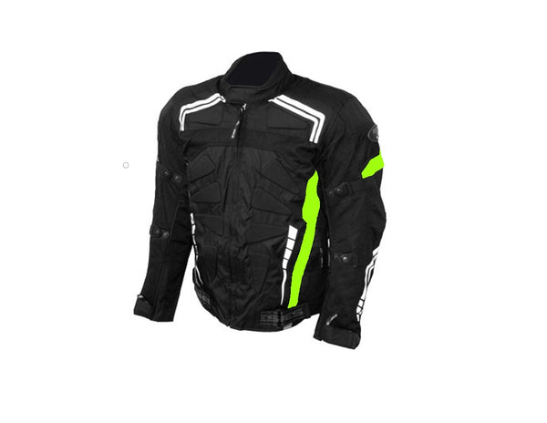 Yes Bike Textile Motorcycle Riding Jacket Green