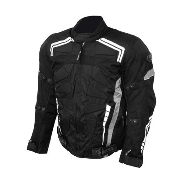 Yes Bike Textile Motorcycle Riding Jacket Black