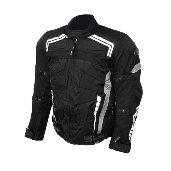 Yes Bike Textile Motorcycle Riding Jacket Black