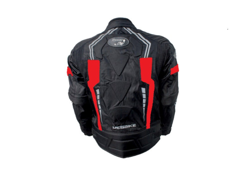Yes Bike Textile Motorcycle Riding Jacket Red