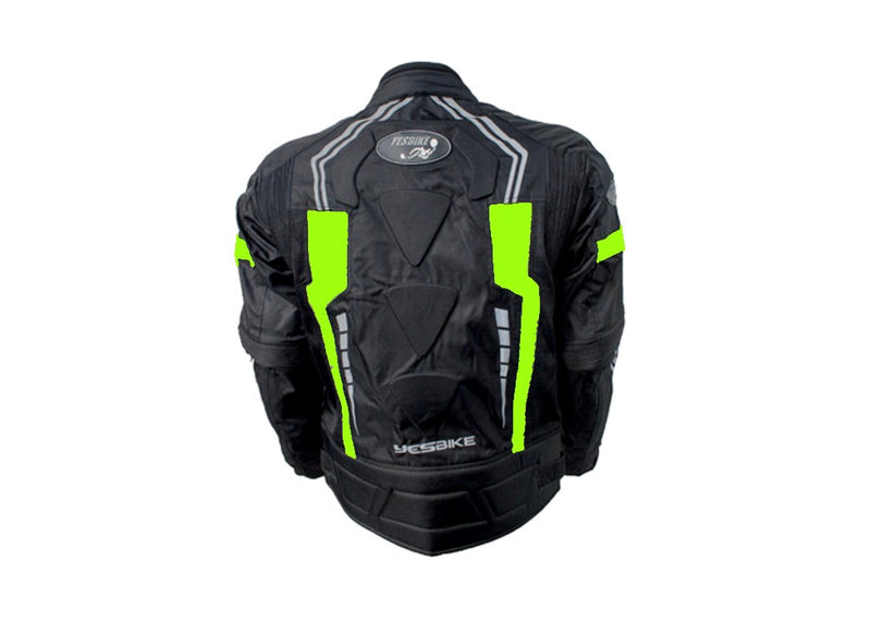 Yes Bike Textile Motorcycle Riding Jacket Green
